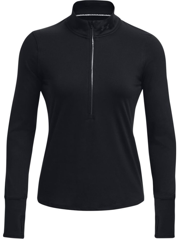 

Лонгслив UA Qualifier Run 1/2 Zip Under Armour, черный