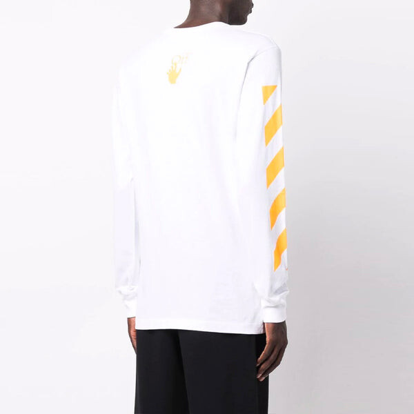 Футболка men's fw21 caravaggio painting long sleeves white t-shirt Off-White, белый — фото 3