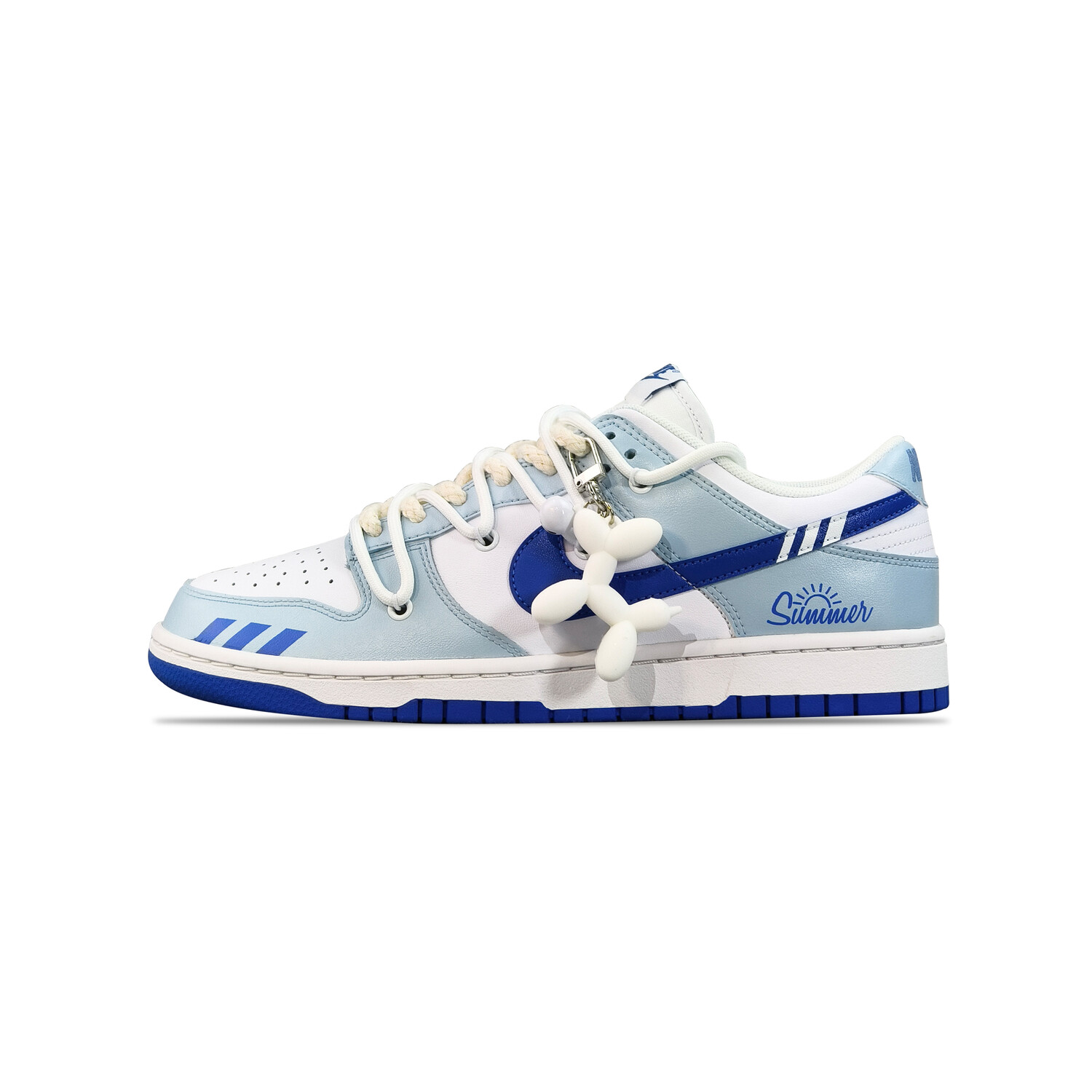 

Кроссовки Nike Dunk Skateboard Shoes Women's Low-Top Blue White, Синий, Кроссовки Nike Dunk Skateboard Shoes Women's Low-Top Blue White