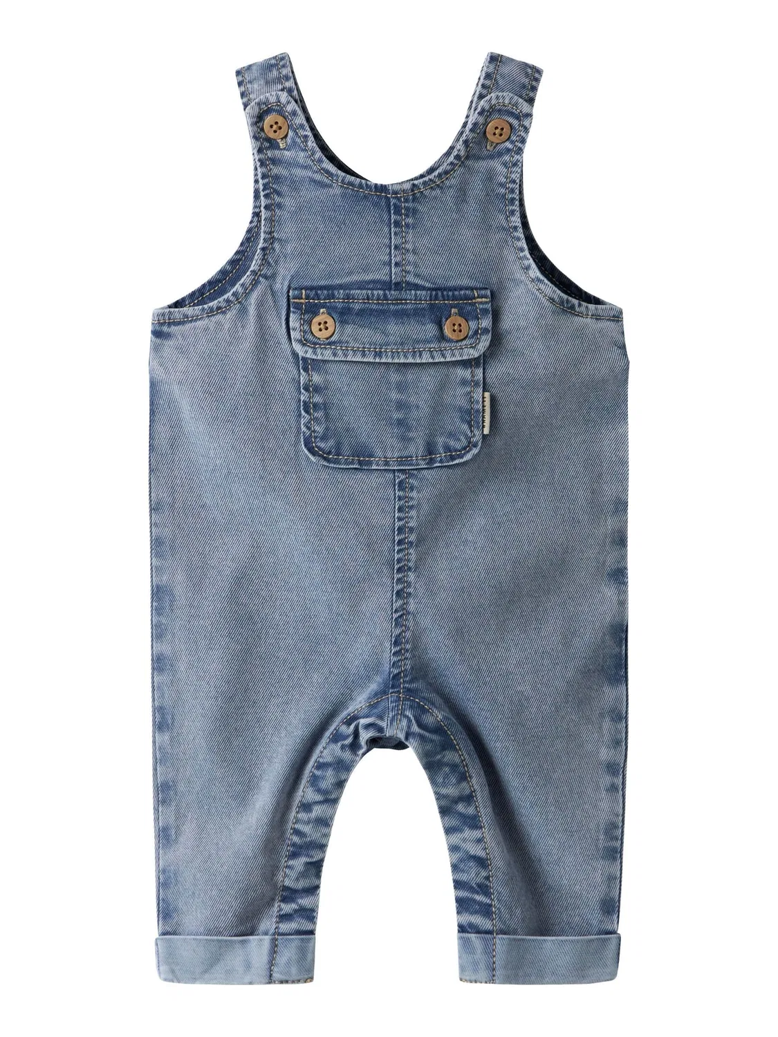 Джинсовый комбинезон с потертостями Name it, medium blue denim
