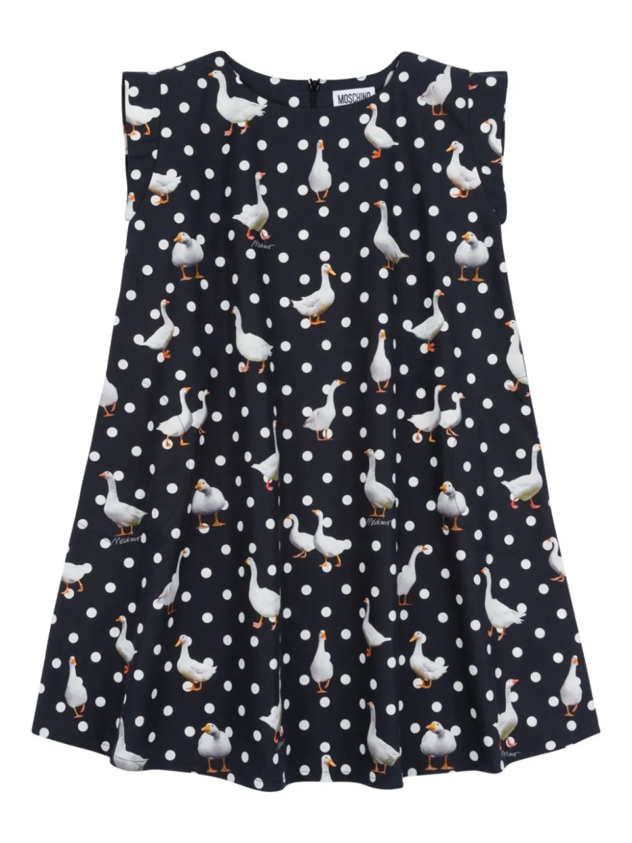 

Moschino Kids платье с принтом, черный