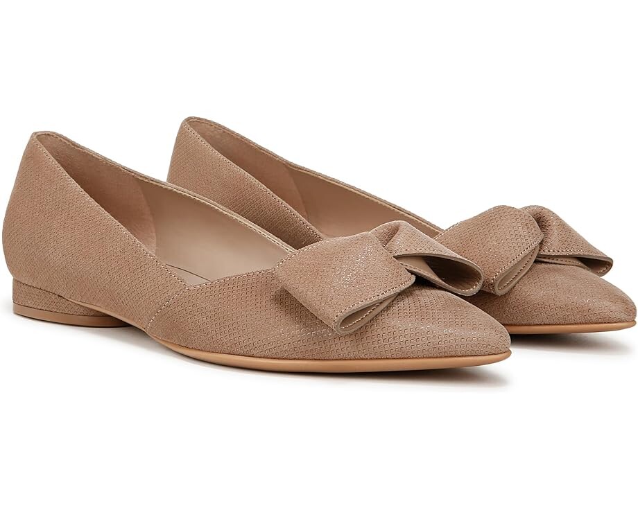 Туфли на плоской подошве Naturalizer Havana Bow, цвет Taupe Leather