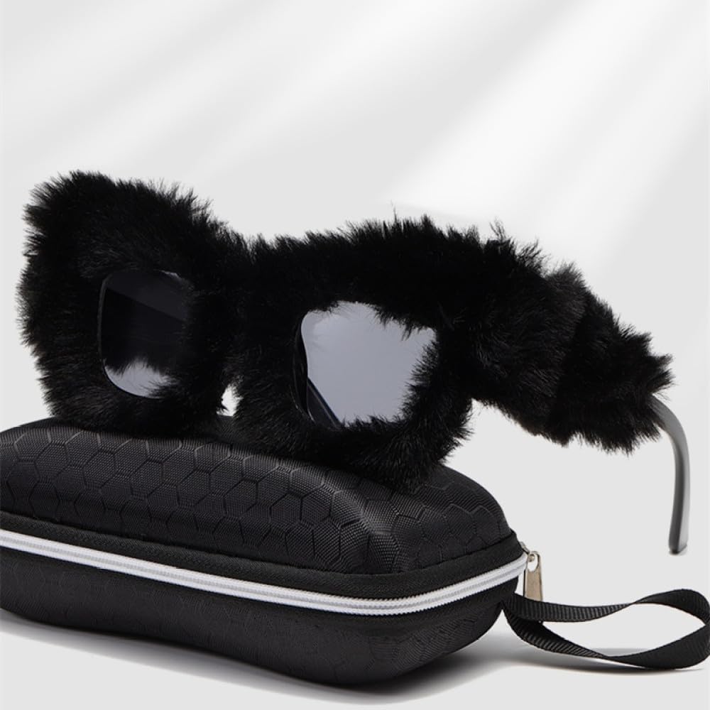 

Мягкие плюшевые солнцезащитные очки в квадратной оправе для женщин. Оригинальный стиль для вечеринок. Модные рождественские подарки. Яркие и красочные оттенки MTZJH, C6