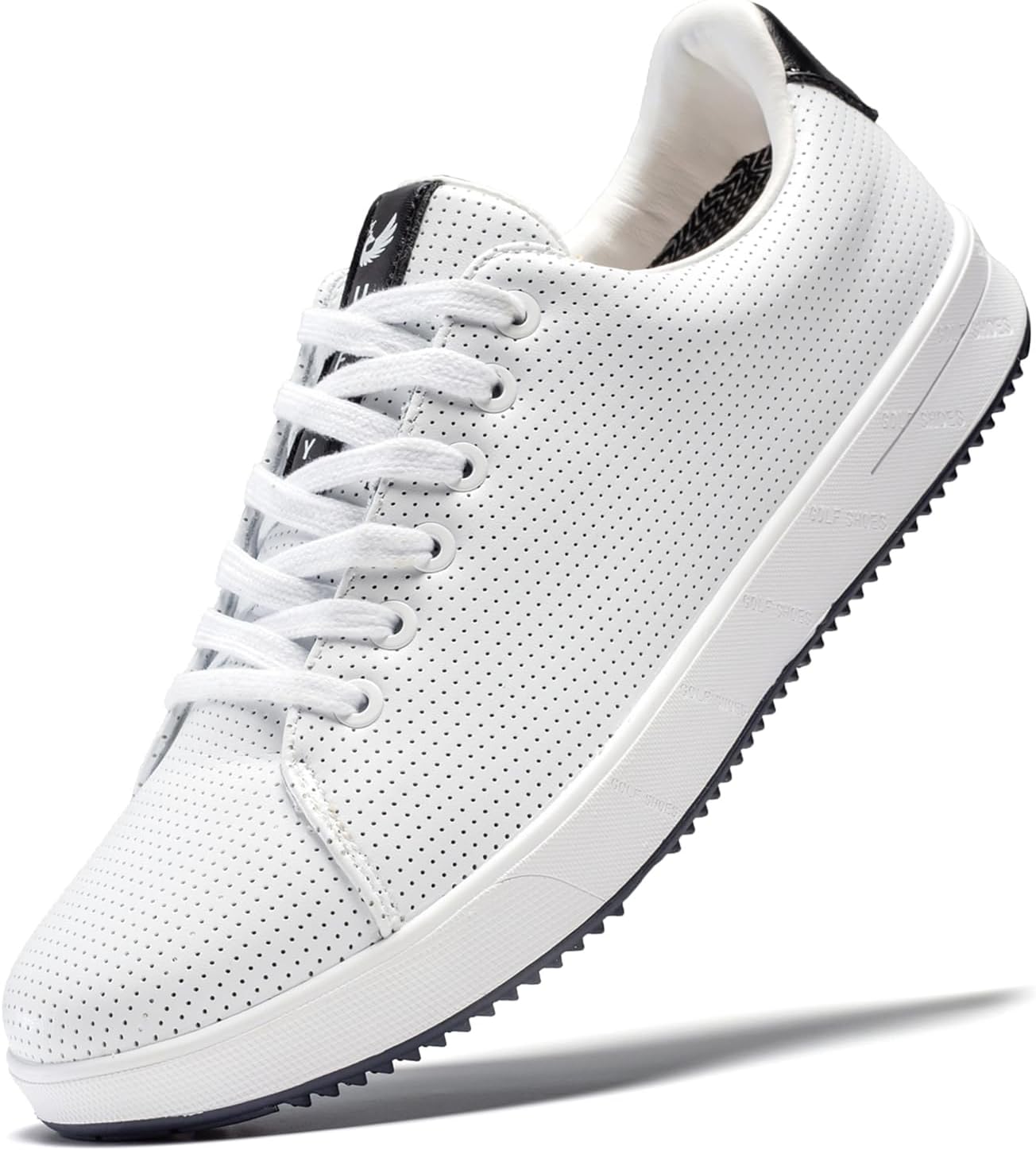 

Мужские гольф-кроссовки профессиональные без шипов, кожаные, с нескользящей подошвой, низкие, легкие, удобные, для путешествий и ходьбы U.Ofeiy, белый