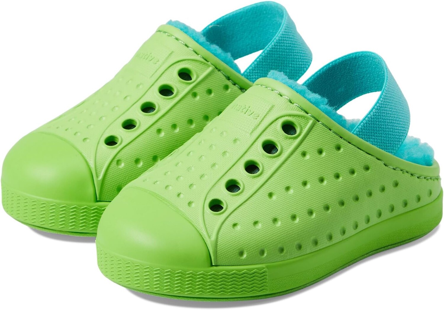 

Кроссовки Jefferson Cozy Native Shoes Kids, цвет Snap Green/Snap Green/Maui Blue
