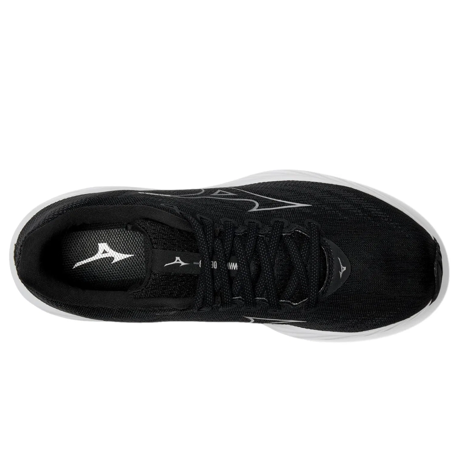 Кроссовки Mizuno Wave Rider 28 Black / Silver 411458.9073, мужские — фото 2