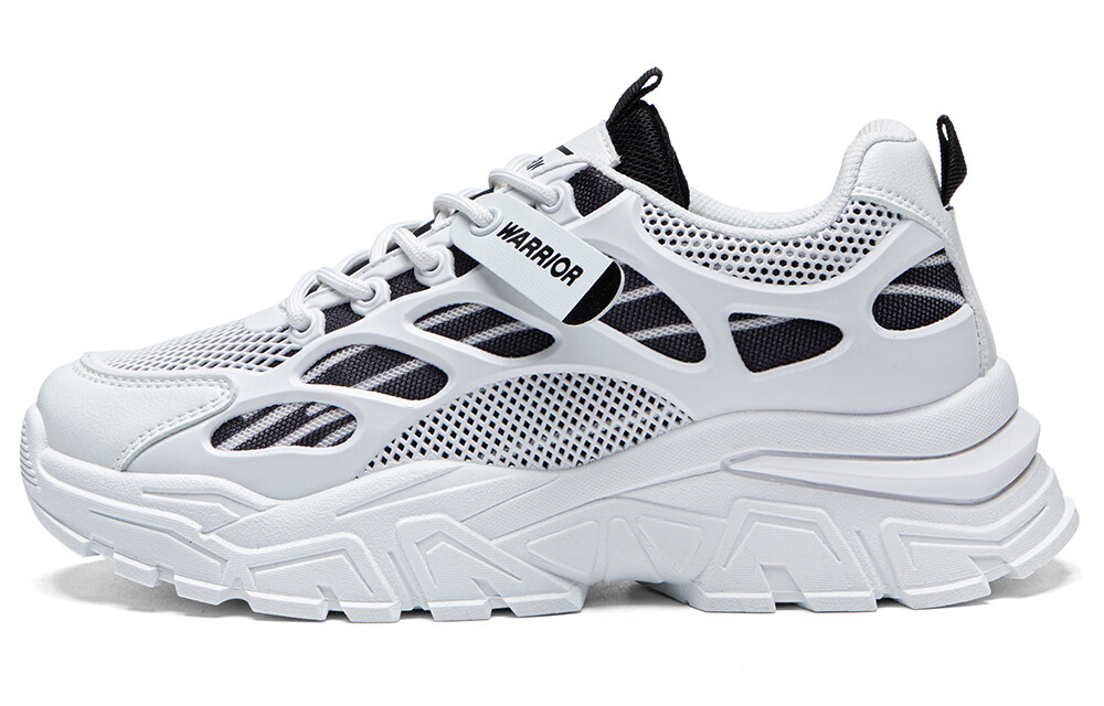 

Кроссовки WARRIOR Chunky Sneakers Unisex Low-top Black, белый/черный