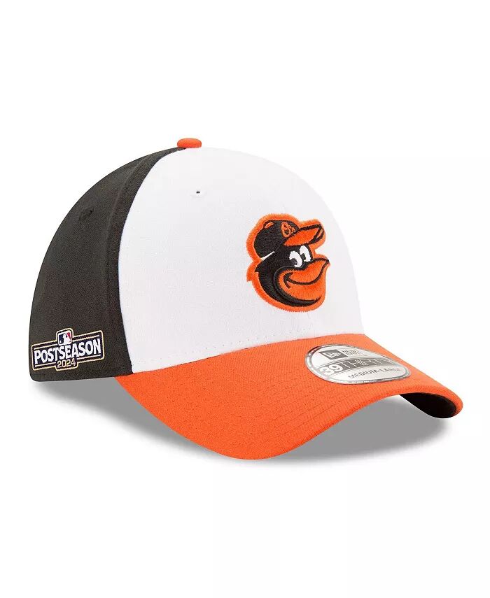 

Мужская белая/оранжевая кепка Baltimore Orioles 2024 MLB Postseason 39THIRTY Flex New Era