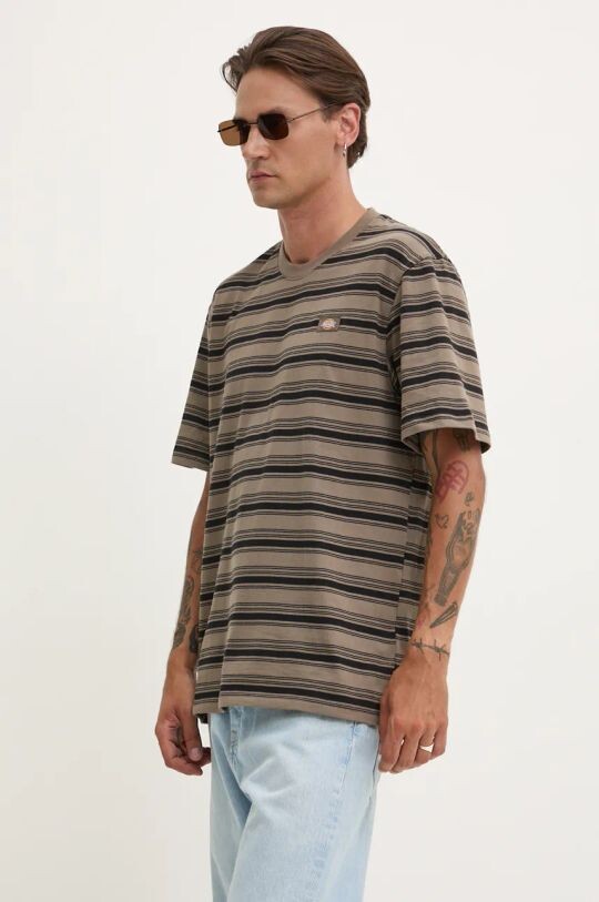 

Хлопковая футболка STEVENSVILLE Dickies, коричневый