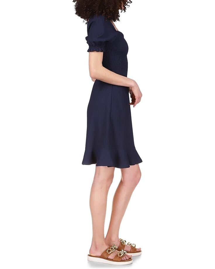 

Платье Michael Kors Smocked Mini Short Sleeve Dress, цвет Midnight Blue