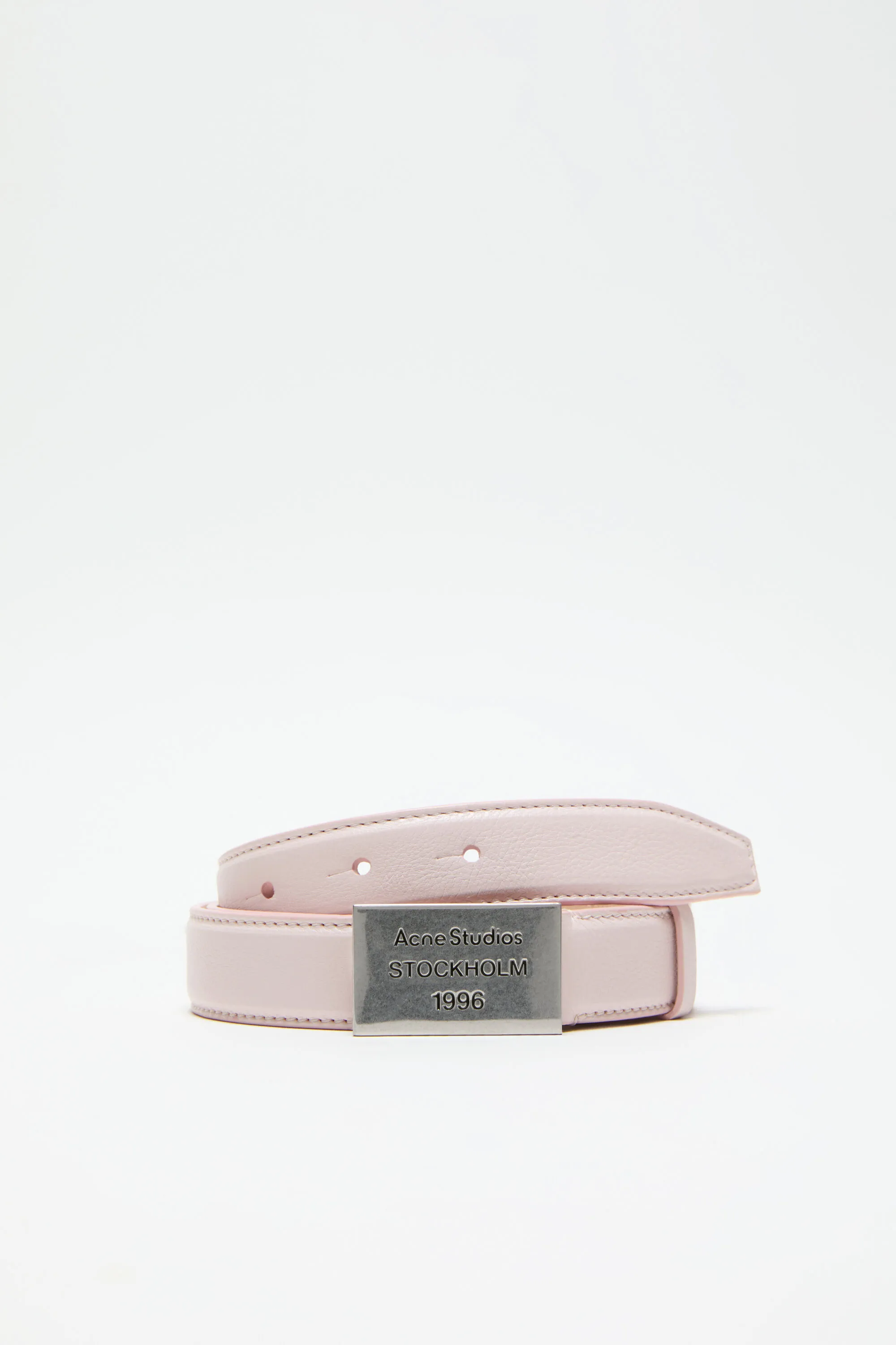 

Пояс с логотипом Acne Studios, пудрово-розовый
