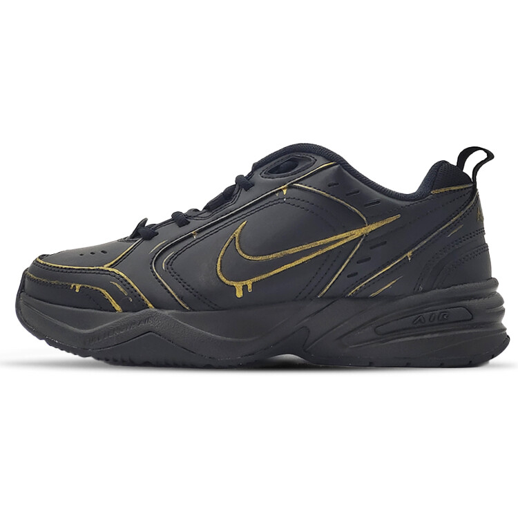 

Кроссовки Air Monarch 4 Chunky унисекс с низким верхом, черный/золотой Nike