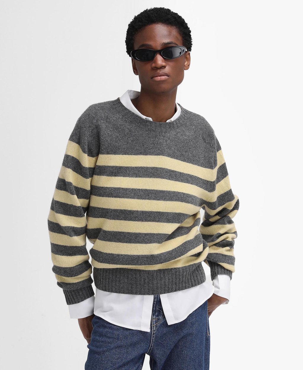 

Джемпер BARBOUR THE EDIT BY ALEXA DOMINIC KNITTED JUMPER Barbour, серый