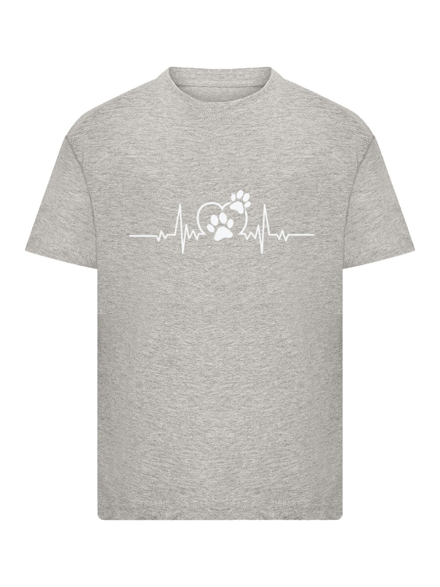 

Рубашка F4NT4STIC Heartbeat Dog Love, серый