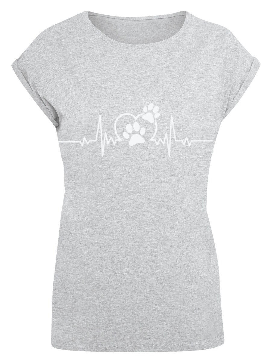 

Рубашка F4NT4STIC Heartbeat Dog Love, светло-серый
