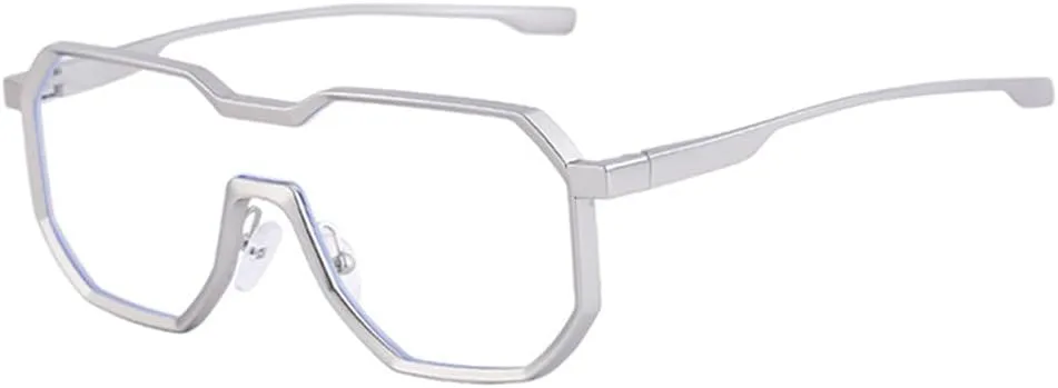 

Солнцезащитные очки UV400 с прозрачным градиентом, цельные, для женщин и мужчин, для бега и занятий спортом на открытом воздухе UYPTK, Matte Silver Clear