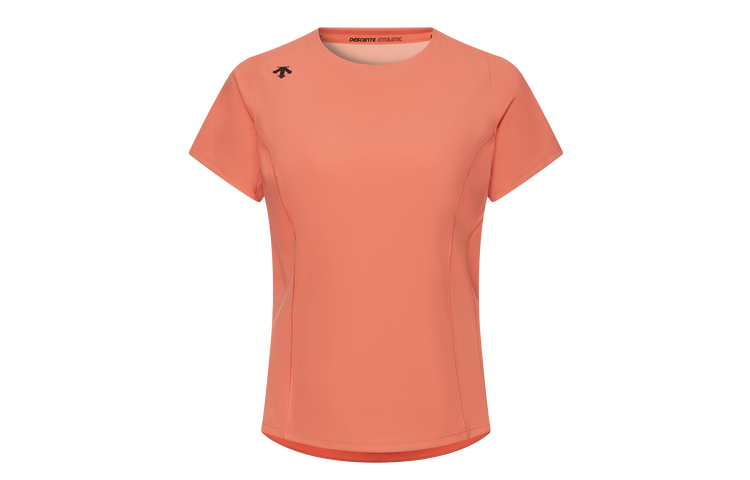 

Женская футболка для тренировок DESCENTE, коралл, Красный, Женская футболка для тренировок DESCENTE, коралл
