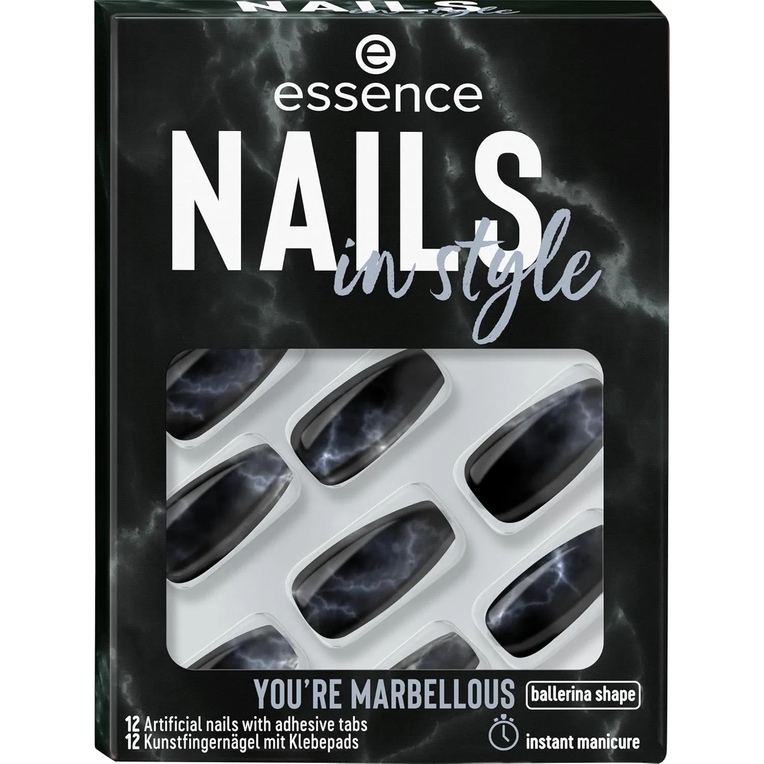 Накладные ногти essence nails in style Essence, 17 You'Re Marbellous