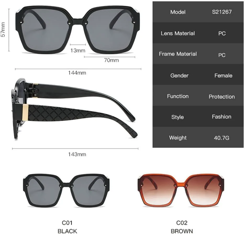 

Солнцезащитные очки большого размера 2027 для женщин и мужчин, ретро-очки для женщин с защитой от УФ-излучения UV400, зеленые, один размер MTZJH, One Color