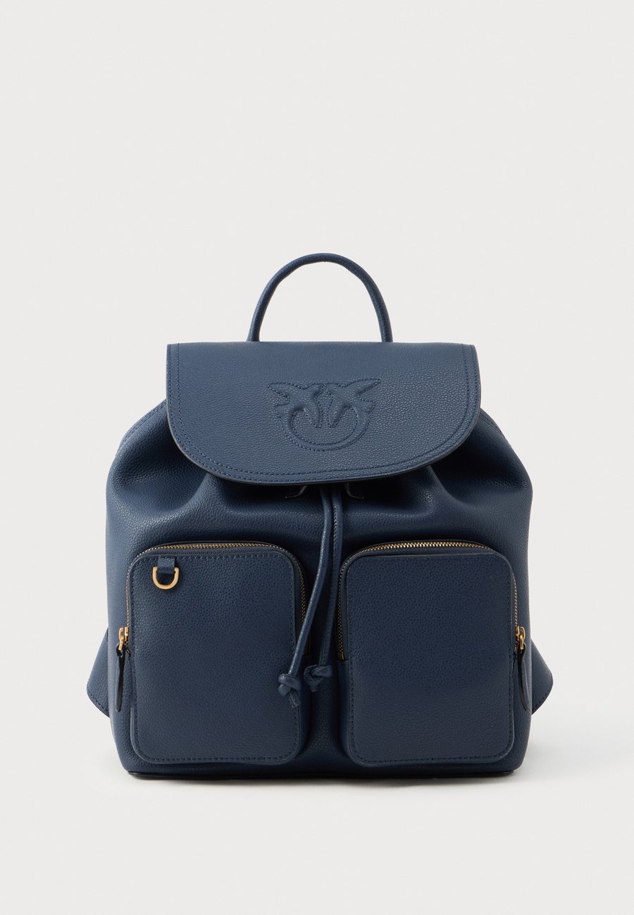 

Рюкзак Pinko CARRIE BACKPACK BOTTALATA, Blu Indaco Ombroso/Antique Gold-Coloured/Blue