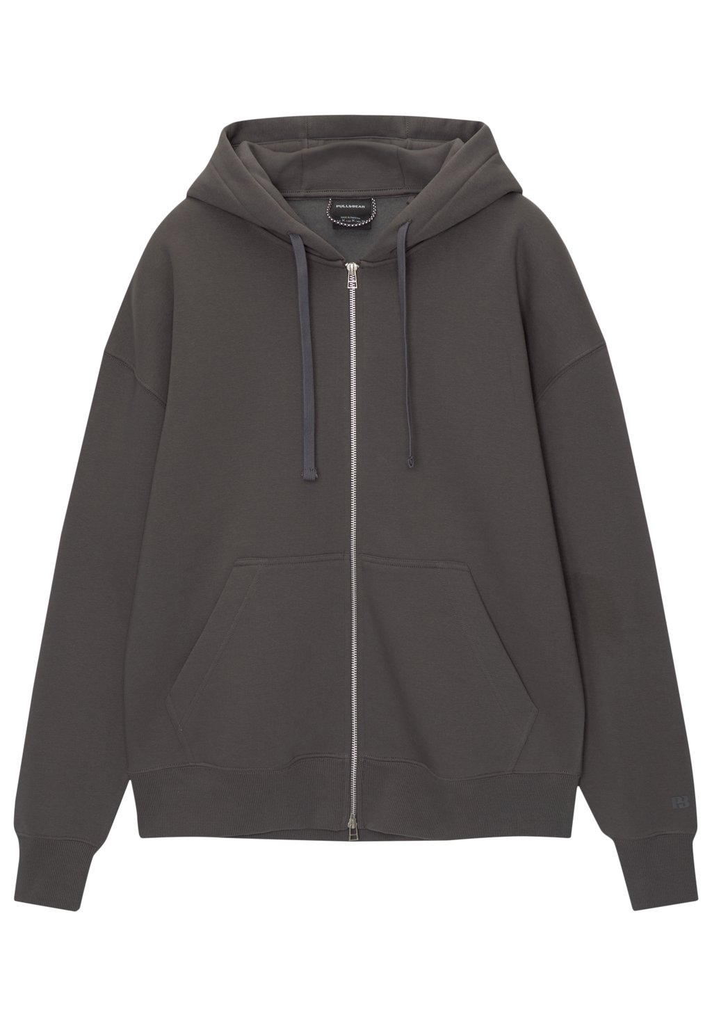 

Толстовка на молнии PULL&BEAR, темно-серый