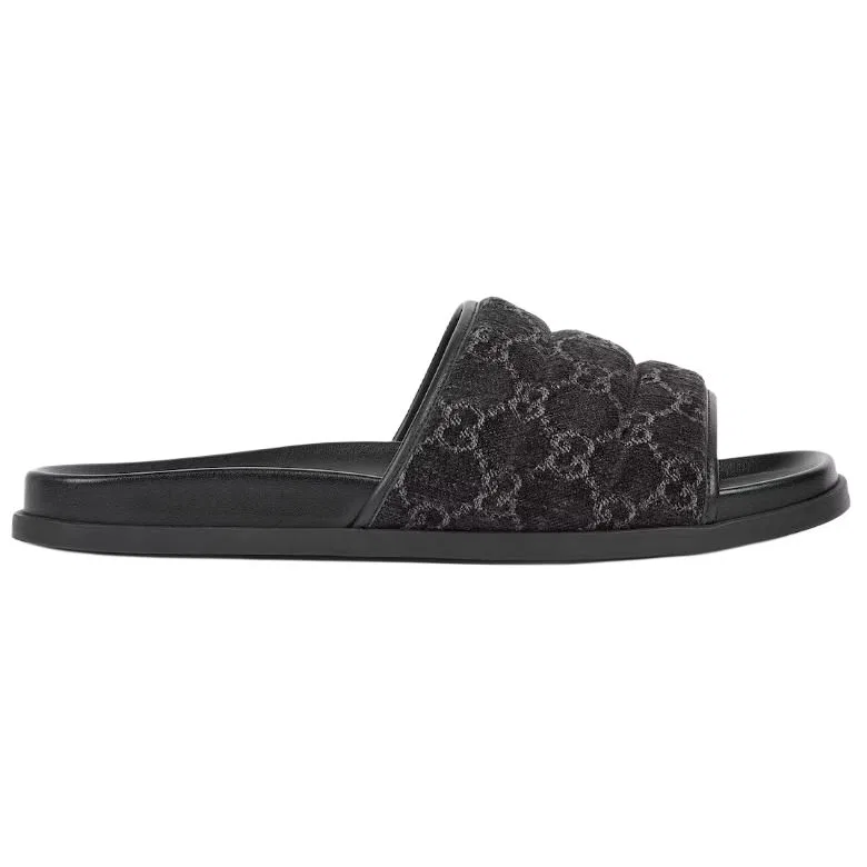 Шлепанцы мужские GUCCI Black — фото 3
