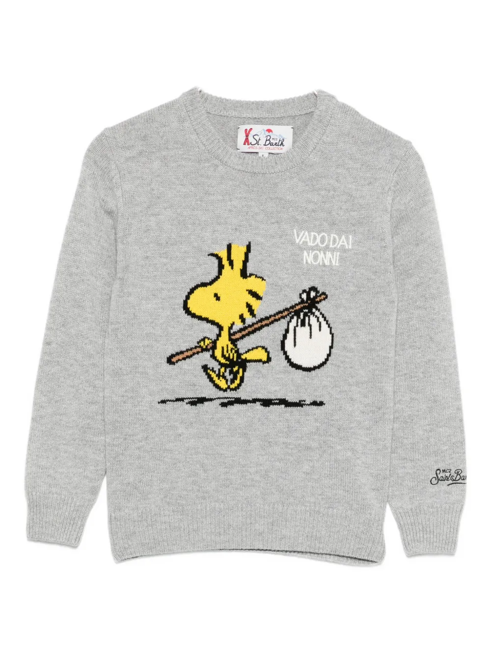 

Свитер с круглым вырезом Mc2 Saint Barth Kids, серый