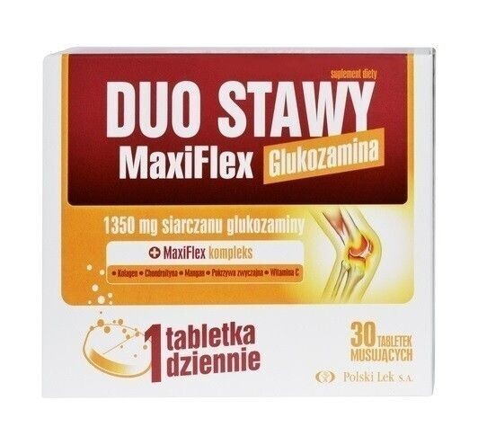 

Препарат укрепляющий кости и суставы Duo Stawy Maxi Flex Glukozamina Tabletki Musujące, 30 шт