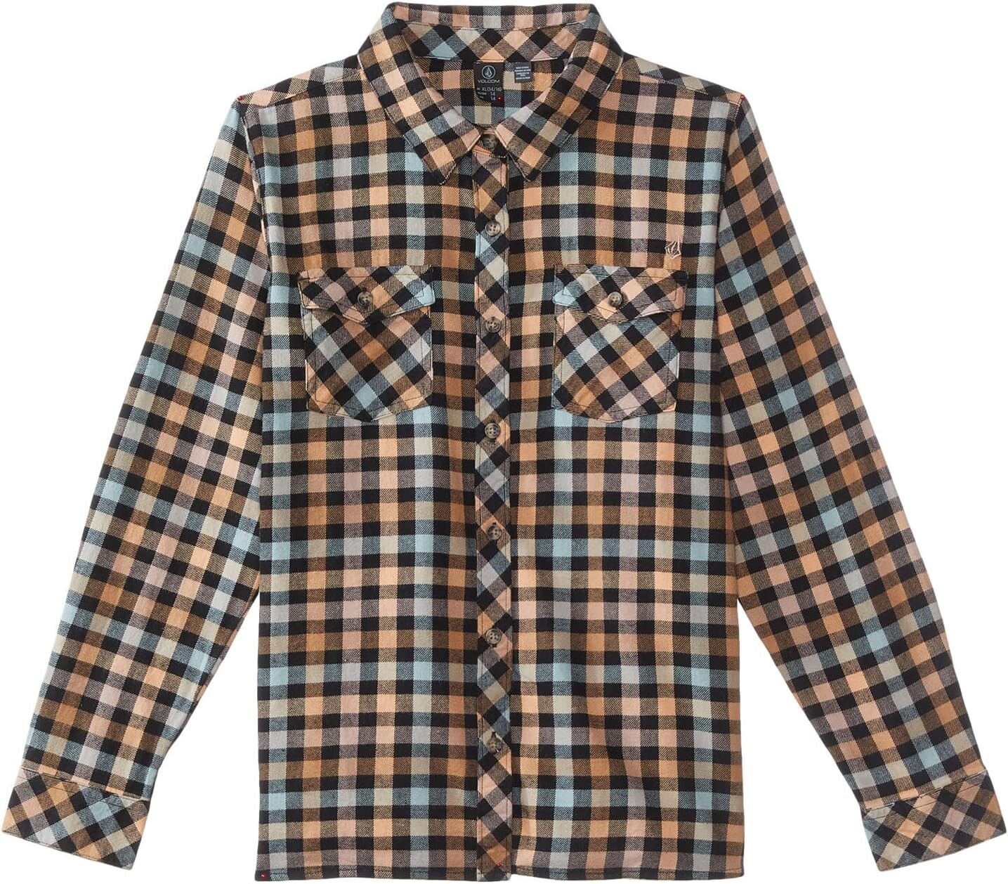 

Рубашка Volcom Getting Rad Plaid Long Sleeve, цвет Winter Orchid