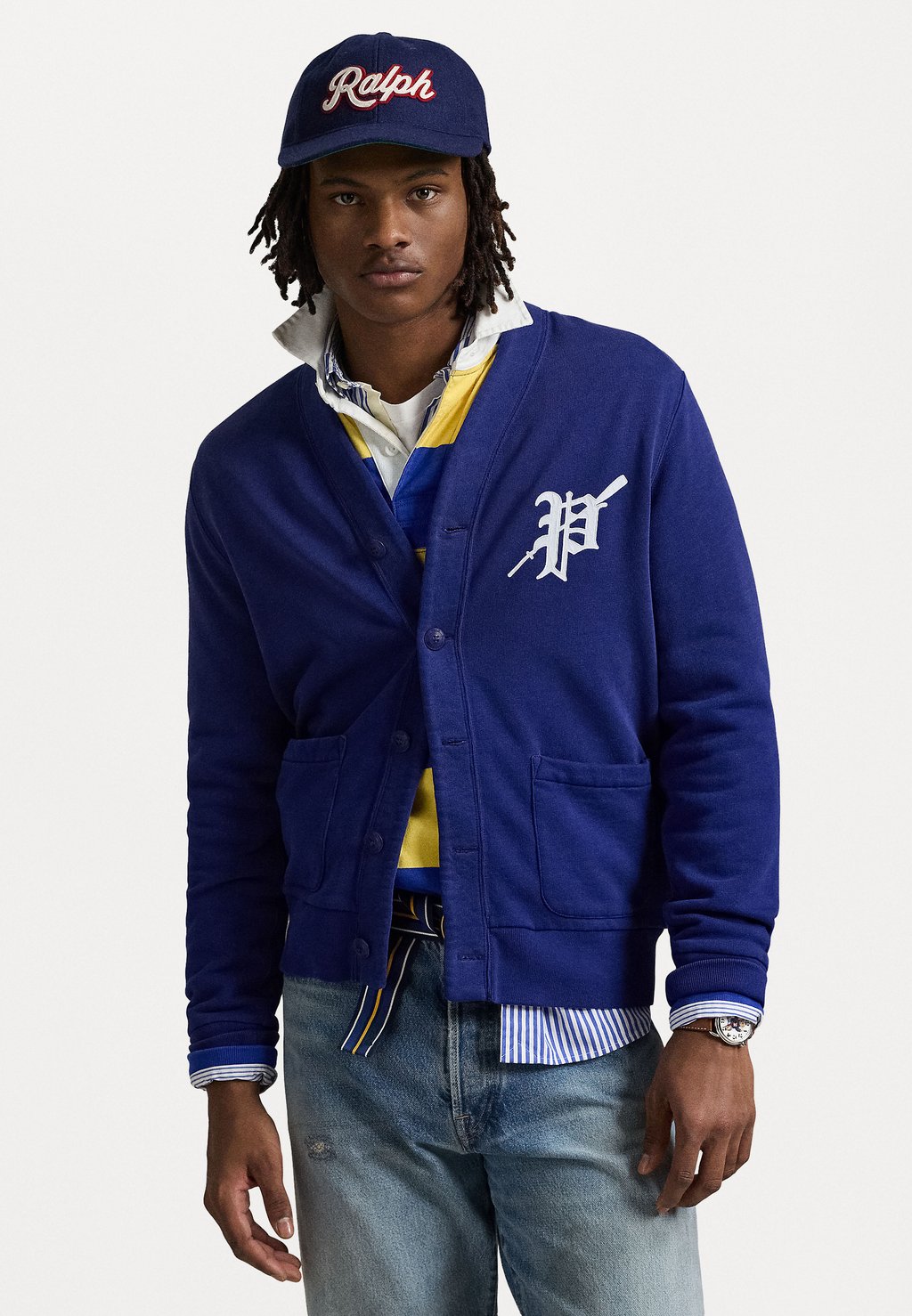 

Толстовка на молнии ROWING-PATCH CARDIGAN Polo Ralph Lauren, черный