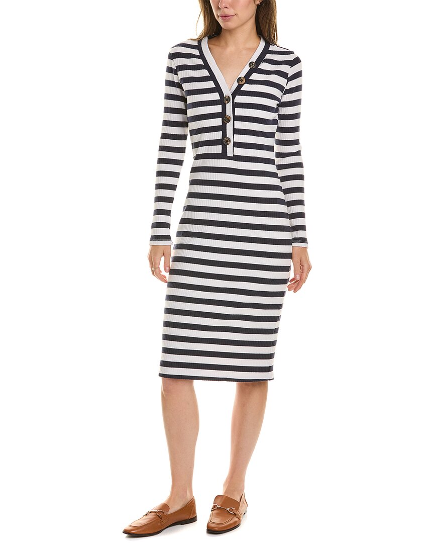 

Платье в рубчик ASKK NY, цвет navy stripe