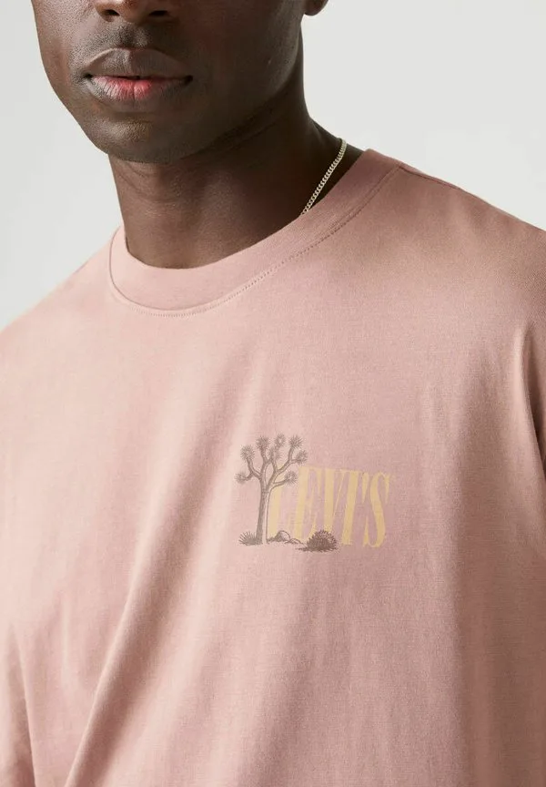 Футболка свободного кроя в готическом стиле, однотонная, с термопринтом. Levi'S, Gothic Levis Mid T — фото 3