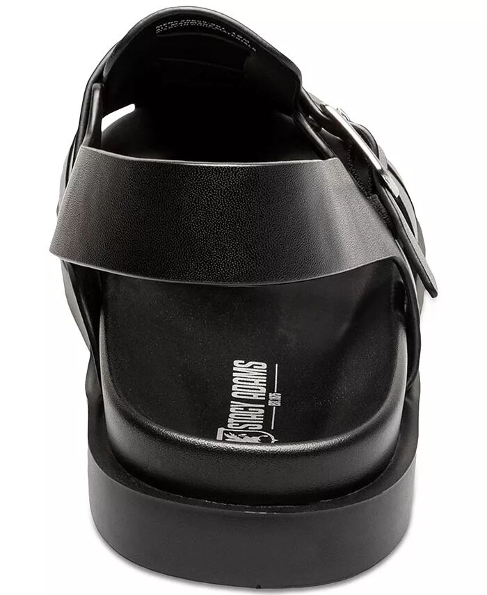 Мужские сандалии Montego Slingback из искусственной кожи с пряжкой Stacy Adams, черный — фото 4