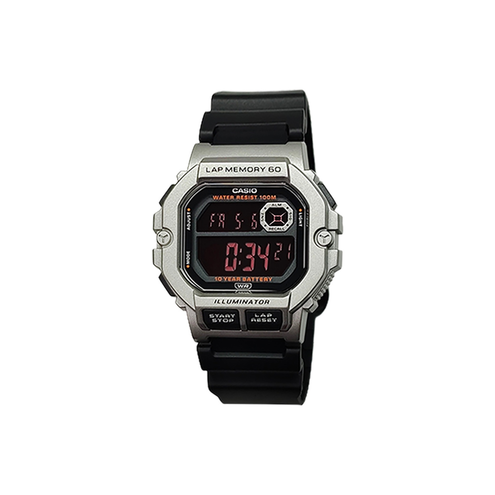 

CASIO Часы Retrofit Series Quartz Movement Resin Strap Watch Men's Watch Black Dial