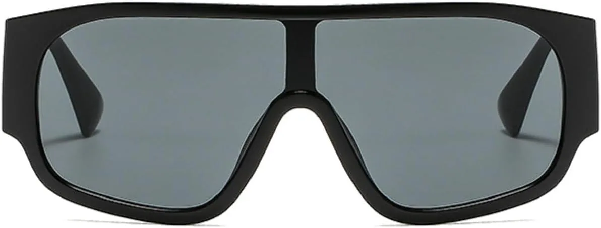 

Солнцезащитные очки Melrose Trend Oversized Pilot для женщин и мужчин, роскошные солнцезащитные очки в винтажном стиле, панк-стиль, очки для вождения 89265, Black