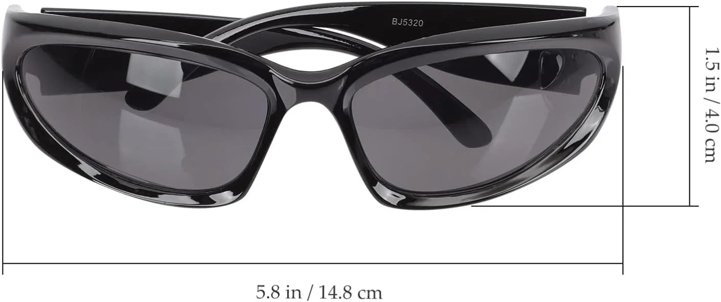 

3 пары спортивных солнцезащитных очков для женщин. Легкие, стильные линзы для вечеринок и отдыха. Защита от УФ-излучения для развлечений Healvian, Assorted Color