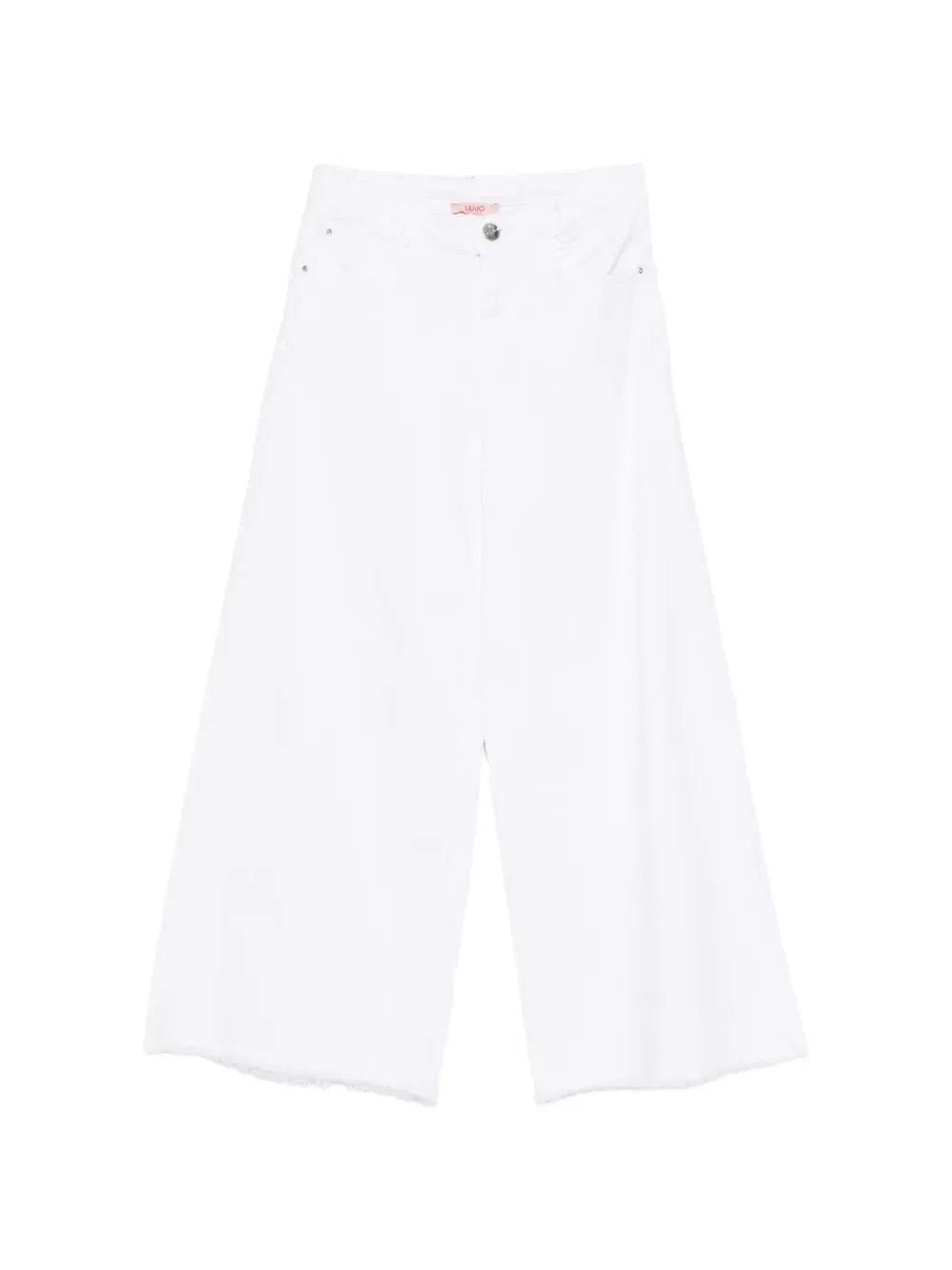 Джинсы с бахромой Liu Jo Kids, белый