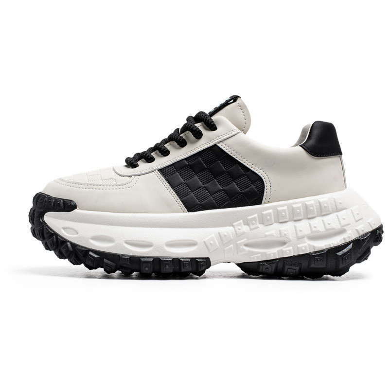 

Низкие массивные кроссовки мужские JANECO, White Black