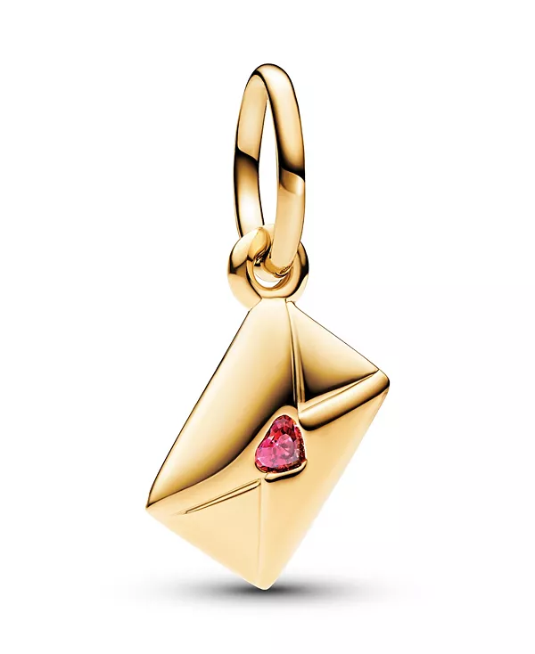 

Подвеска-Конверт с красным шармом, покрытая золотом 14 карат Pandora, red