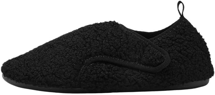 

Мужские домашние тапочки с противоскользящей резиновой подошвой- идеальная обувь для ленивых домашних тренировок Spkfhd, черный