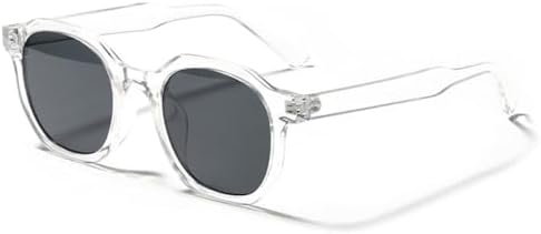 

Модные квадратные солнцезащитные очки для женщин, винтажная оправа, трендовые прозрачные очки цвета чайного бежевого, мужские солнцезащитные очки UV400 MTZJH, Transparent Gray