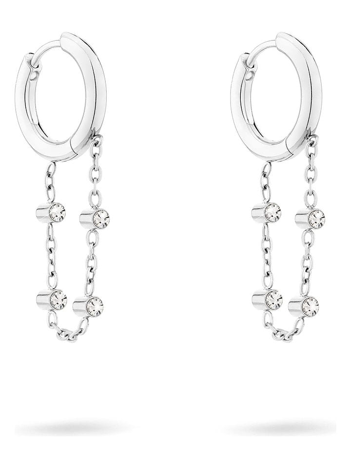 

Серьги-кольца со стеклянными камнями Tamaris