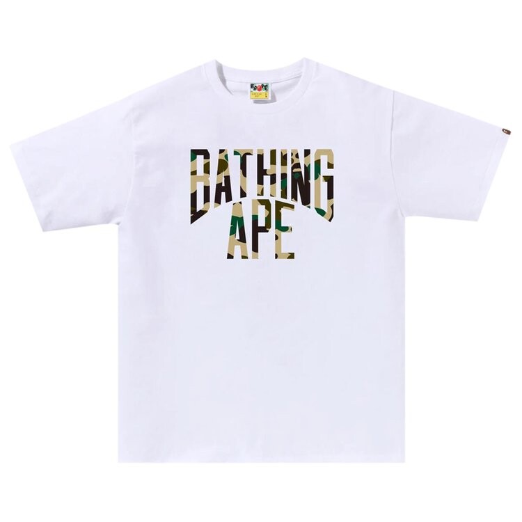 

Футболка BAPE 1st Camo NYC Logo 'White/Yellow', белый