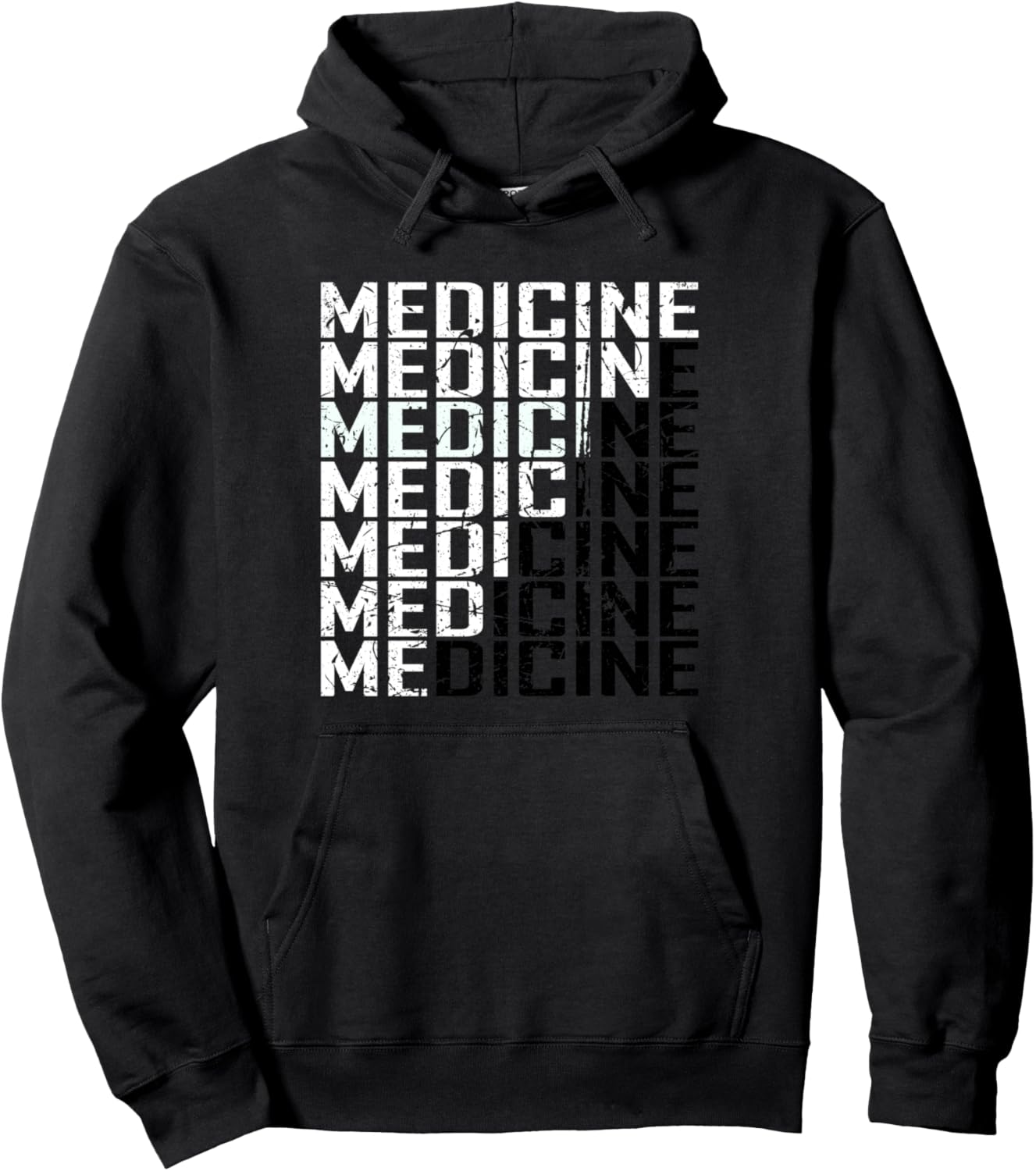 

Медицина - это я. Медсестра. Врач. Сестринское дело. Черно-белая толстовка с эффектом потертости Medicine Is Me Nurse Doctor Nursing School Funny G