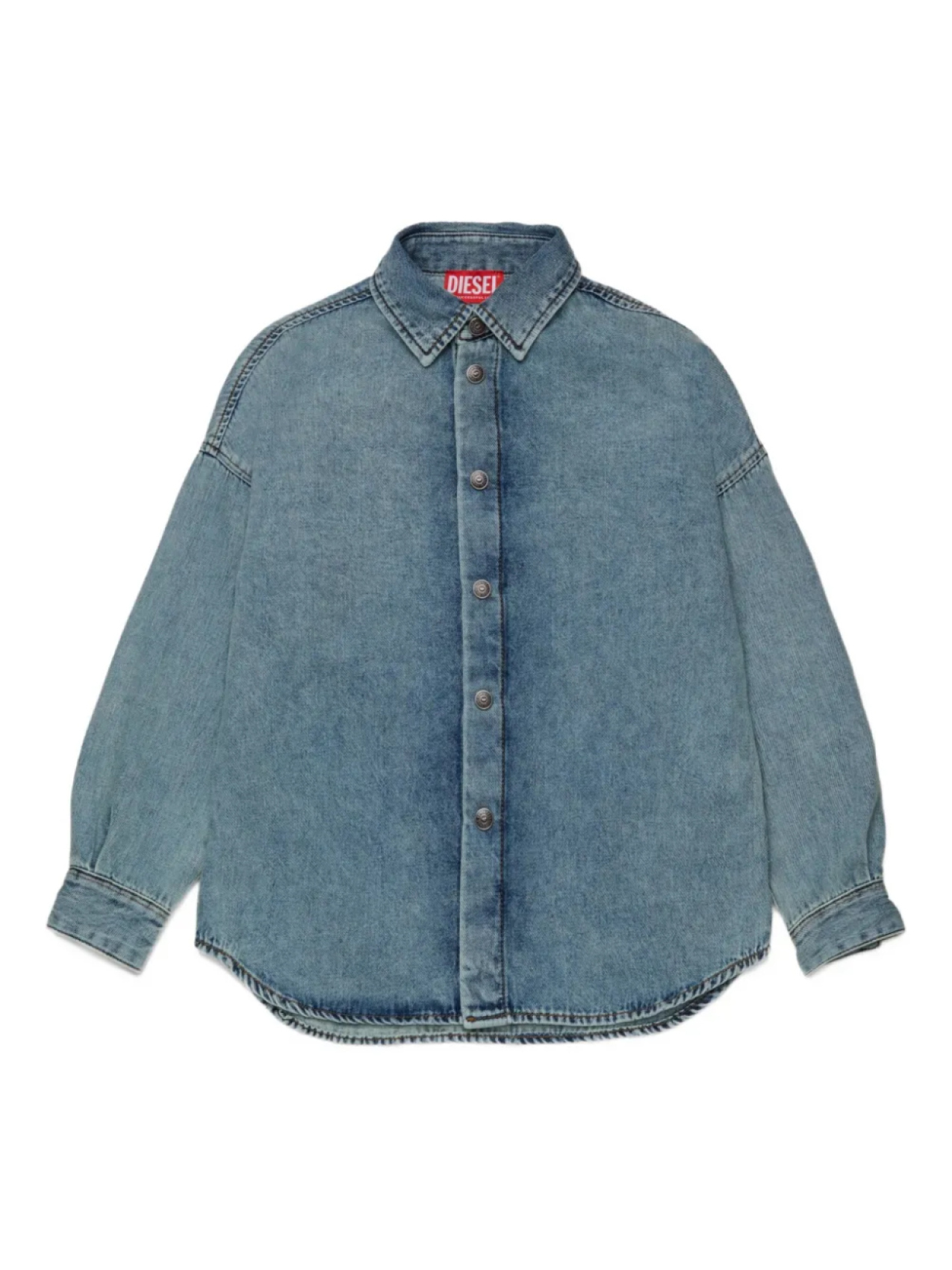 

Детская джинсовая рубашка Diesel Diesel Kids, синий