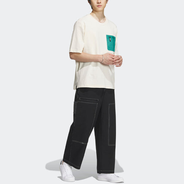 Футболка adidas originals Adventure Pocket T-shirt 'Beige', бежевый — фото 4