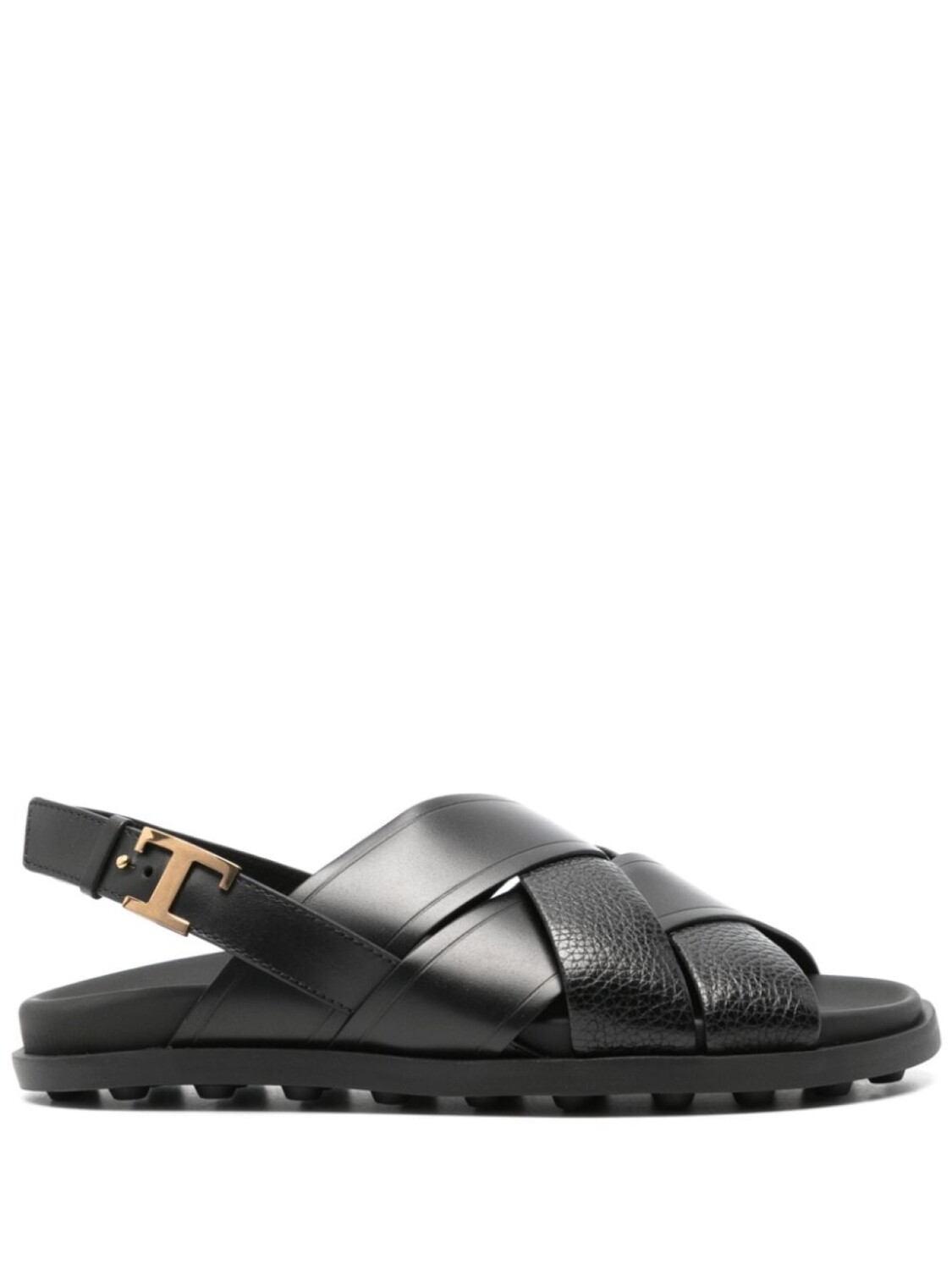

Tod's сандалии с пряжкой-логотипом, черный