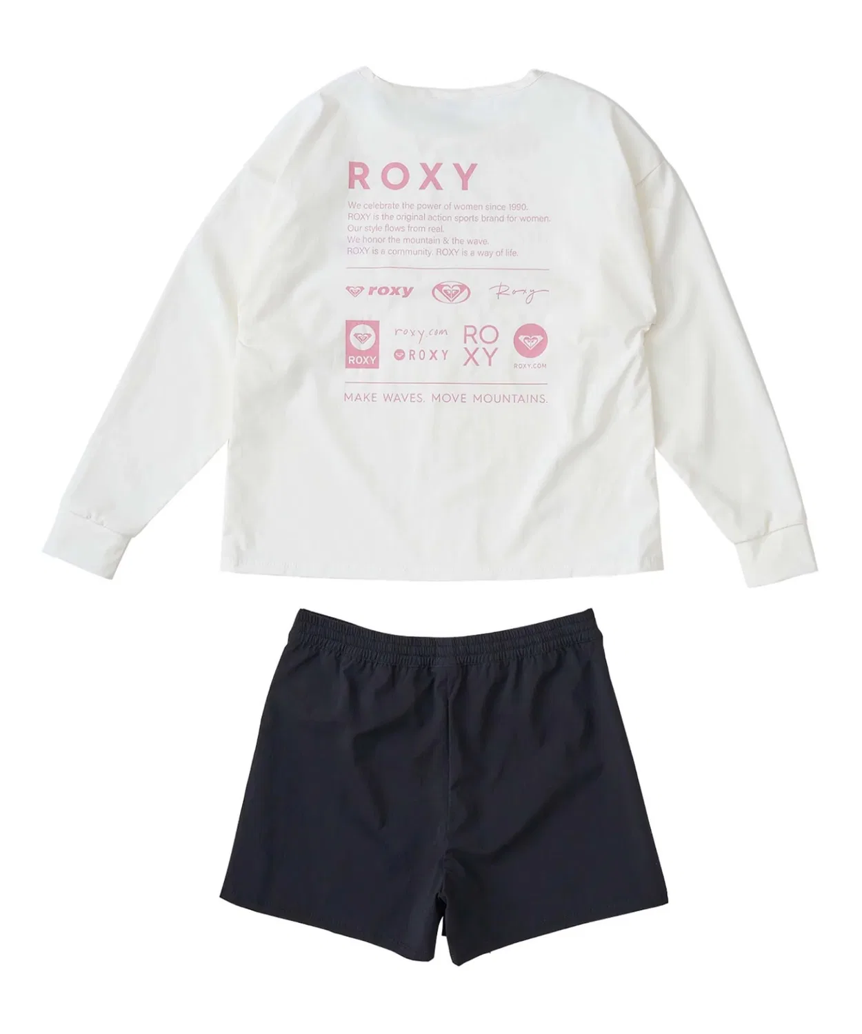 Детский длинный рукав рашгард 2 предмета Roxy белый