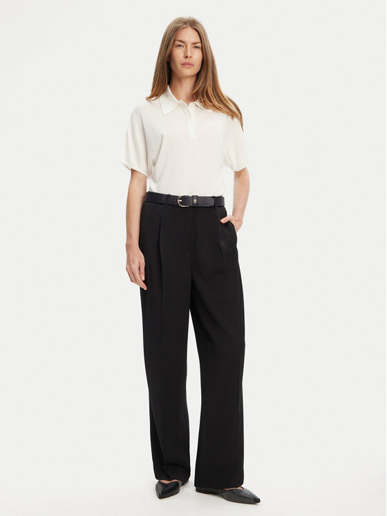 Брюки свободного покроя WW0WW46749 Tommy Hilfiger, черный — фото 2
