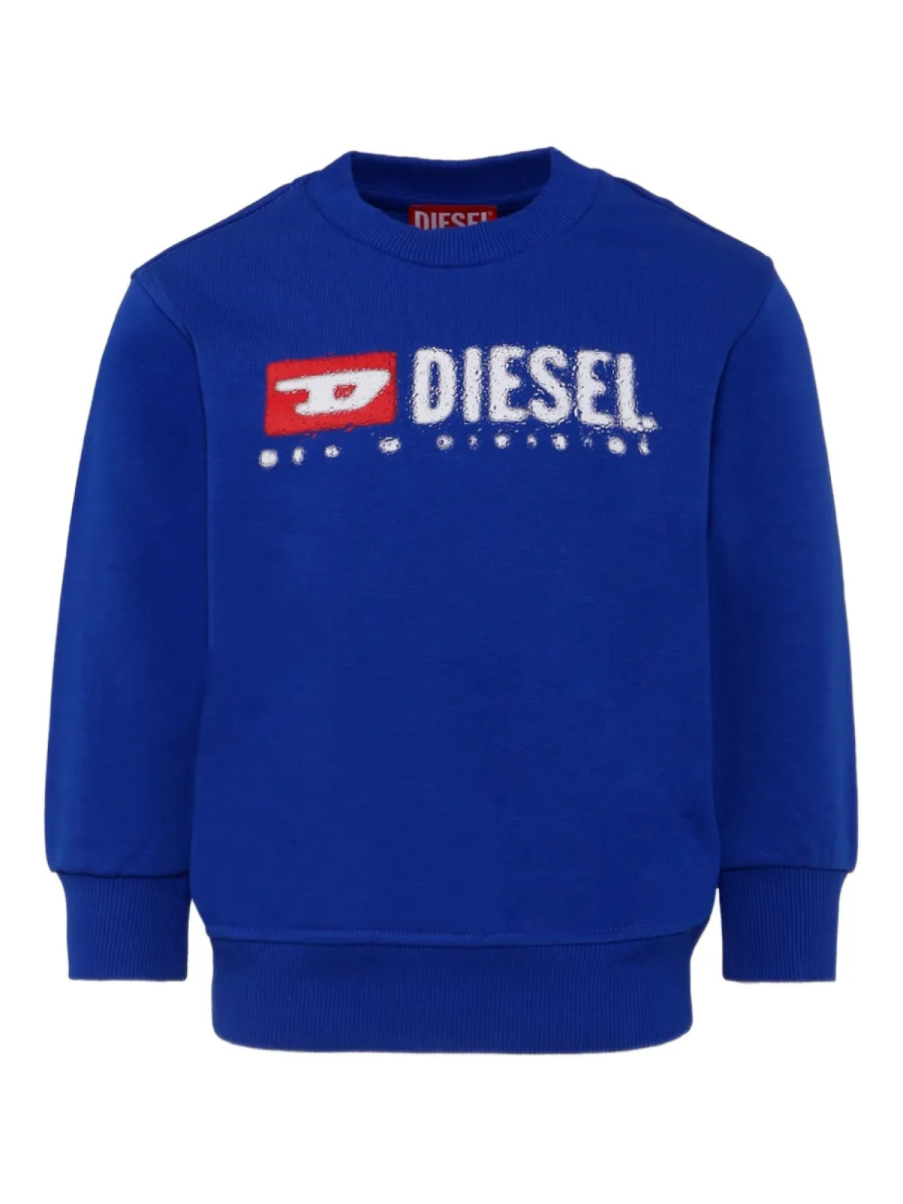 

Флисовая толстовка с круглым вырезом Diesel Kids, синий